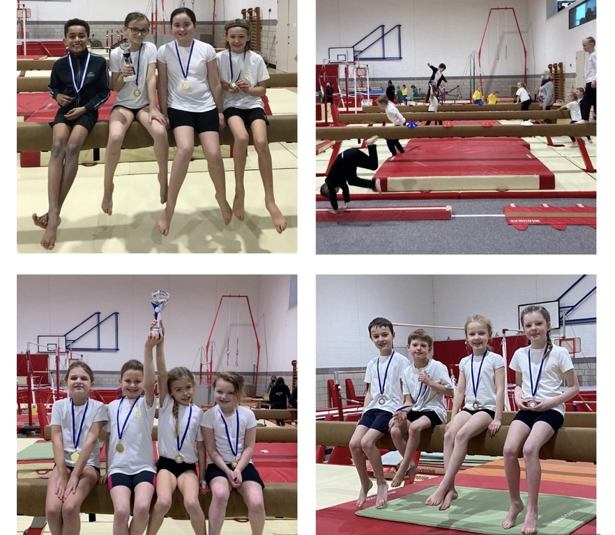 gymnastics collage